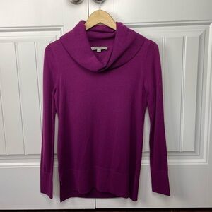 LOFT Cowl Neck Sweater Size Small, Eggplant